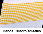Banda Cuadros Amarillo Blanco